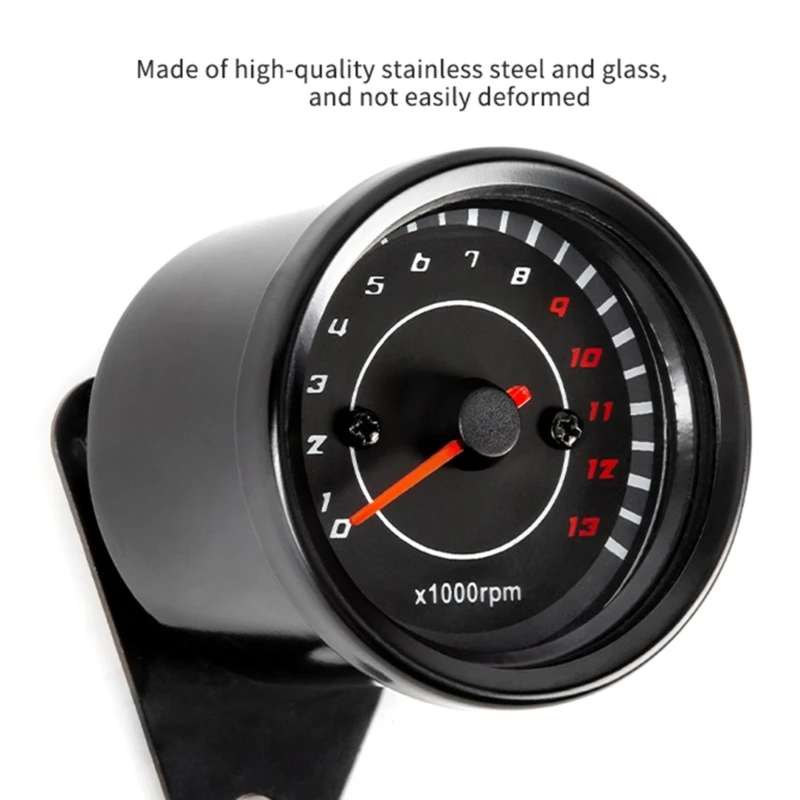 Bike Dashboard Tachometer High Visibility LED Display Speed Measuring Instrument GTWS