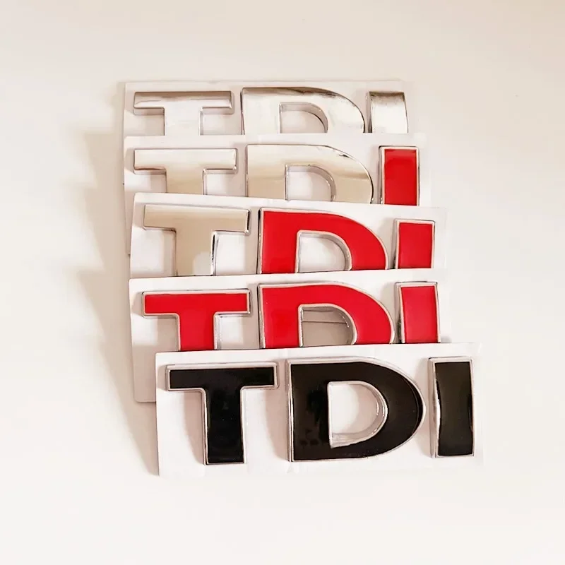 3D Metal Letters For Car Stickers TDI Letters VW Golf 4 5 6 7 JETTA PASSAT MK2 MK4 MK5 MK6 MK7 TDI Emblem Logo Badge Accessories