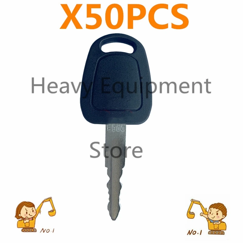 50X F900 Key For Doosan Deawoo Daewoo Excavator Heavy Equipment Ignition Start Switch Door Lock Key High Quailty