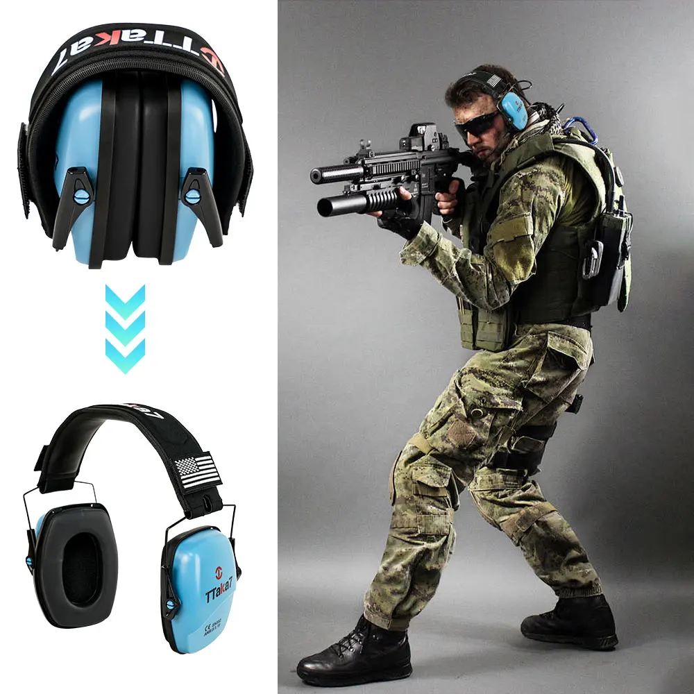 

Original Tactical Electronic Shooting Earmuffs Outdoor Hunting Sound Pickup Noise Reduction Protection Hearing Headset 25 DB