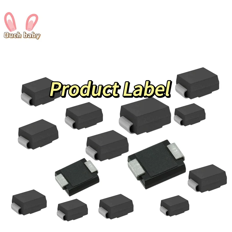 20PCS TVS DIODE SMB DO-214AA  600W  SMBJ5.0CA SMBJ6.0CA 8 9 10 15 30 33 36 40 45 48 51 60 70 75 85 90 100CA Vbidirectiona