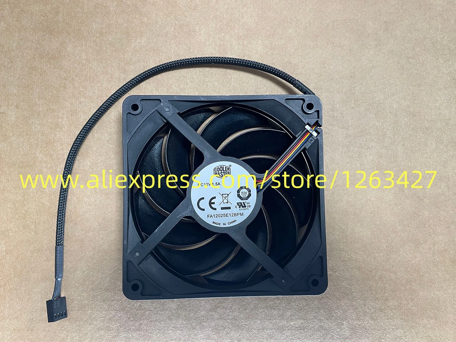Original FA12025E12BPM 12V 1.5A 12025 4-wire speed regulating fan