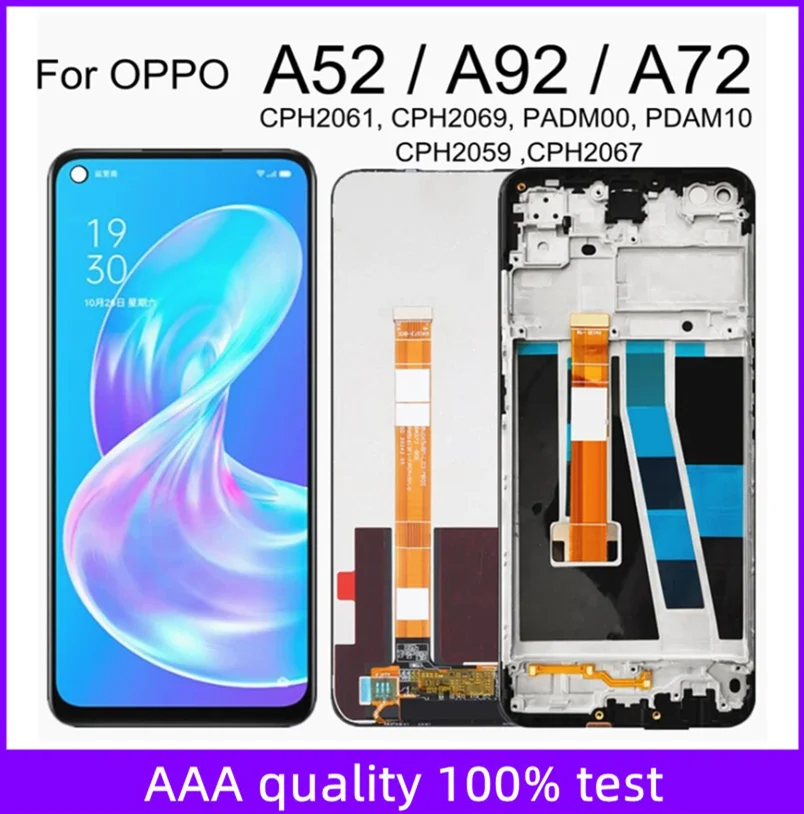 

ЖК-дисплей 6,5 дюйма для OPPO A72, A92, A52, 4G, ЖК-дисплей CPH2069, CPH2067, ЖК-дисплей на замену