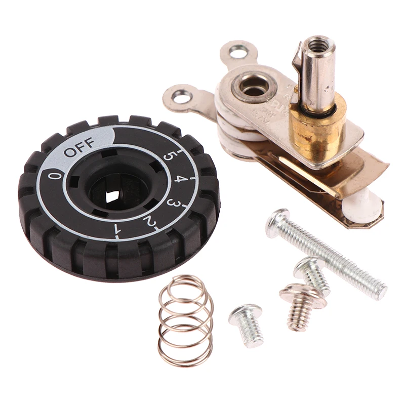 New 1Set  For ES-300 ES-94A ES-94B Electric Steam Iron Thermostat Temperature Control Thermostat Thermostat Set With Knob Fittin