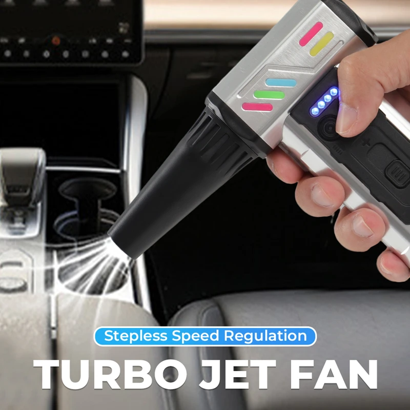 Alat Pembersih Mobil Xiaomi Turbo Jet Blower 990000RPM dengan Nozel Panjang, Peniup Udara Listrik, Penyedot Debu Mobil, Kipas Turbo Jet