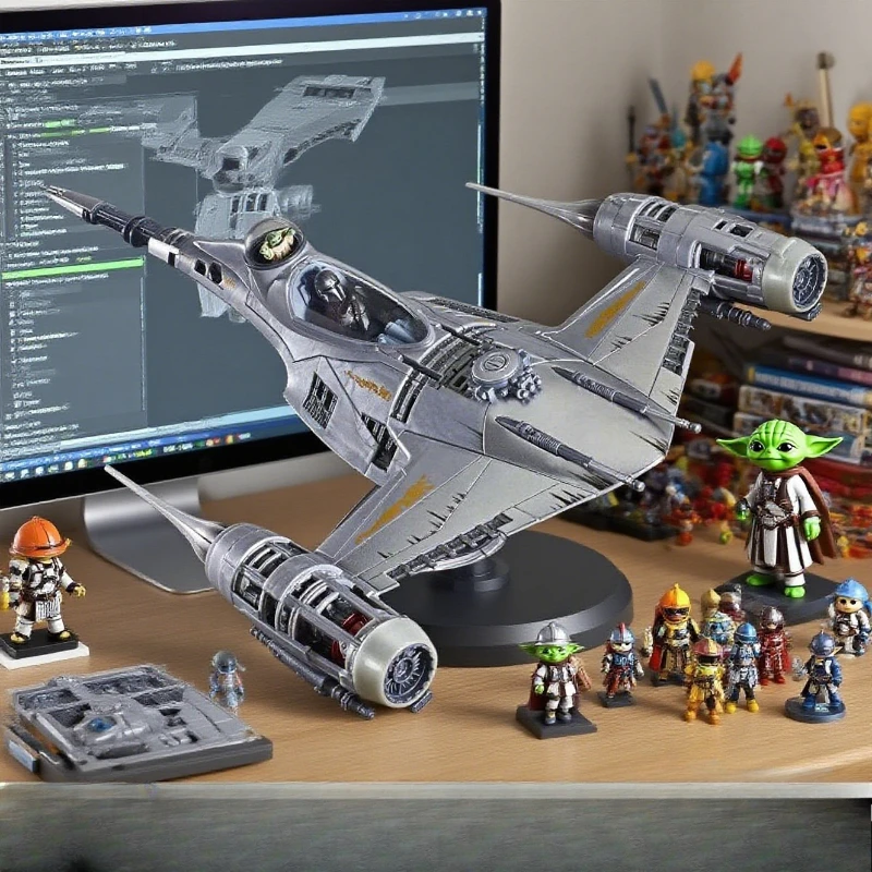 

Фигурка-модель Star Wars: Звездные войны — Звездный истребитель «Мандалорец» N1, аниме, масштаб 1:48, коллекционная, для сборки, в наличии