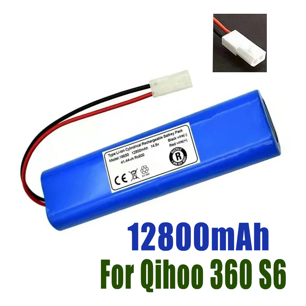

14.4V 12800mAh 100% New Original Battery Pack Used for The Qihoo 360 S6 Robot Vacuum Cleaner of Components