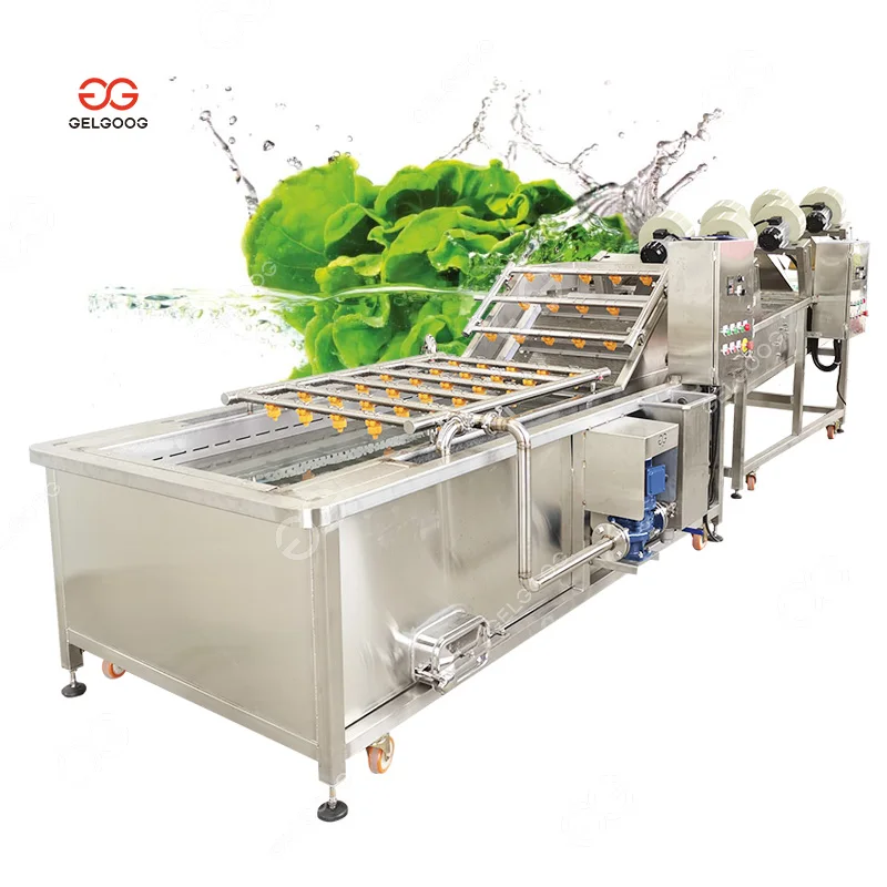 Industrial Ozone Lettuce Washing And Drying Equipment Fruit And Vegetable Cleaning Machine