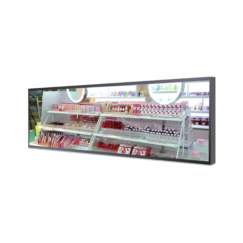 Supermarket Shelf Long Advertising Screen, Android 4K HD Narrow Strip LCD with SDK Function Aliexpress Hot
