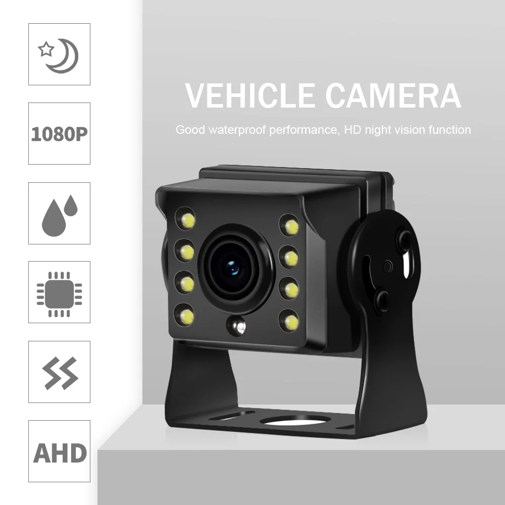 Backup LED/IR Camera Truck Rear View Reverse Cam Waterproof 720P 1080P Reversing Camera Camper RV Pickup Trailer Bus Van Car