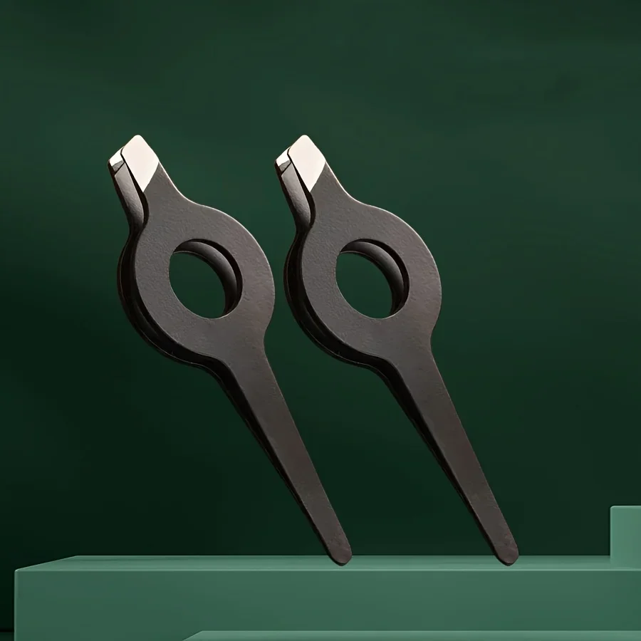 1 szt. Pęseta z ukośnymi końcówkami i pustym trzonkiem ze stali nierdzewnej do usuwania włosów z brwi i twarzy, dla kobiet i mężczyzn, ze stali nierdzewnej