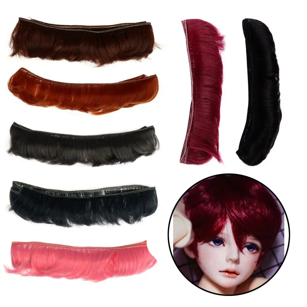 1PC  Gifts High-Temperature Accessories Short Curly Wigs  Fringe Hair 1/6 1/4 1/3 Mini Dresses