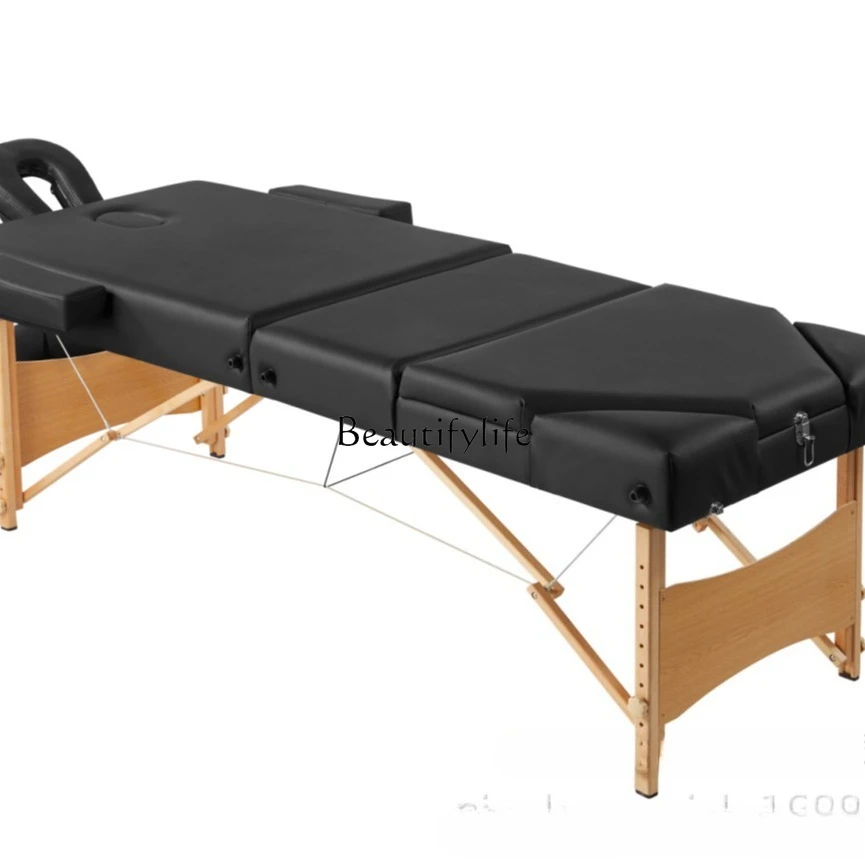 02*Beauty massage chair folding portable thickened tattoo chair massage bed