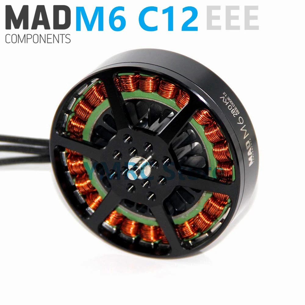 ドローン,長距離マルチローター,ヘリコプター,oct,rc,m6c12 eee,150kv,170kv,280kv,400kv用のブラシレスモーター