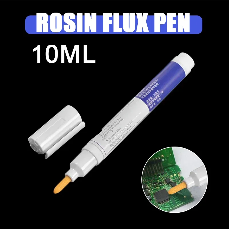 

10ml Soldering Rosin Flux Pen Low-Solid No-clean DIY Solder Power Cleaning-free Welding Pen For Soldering Solar Panel Welding