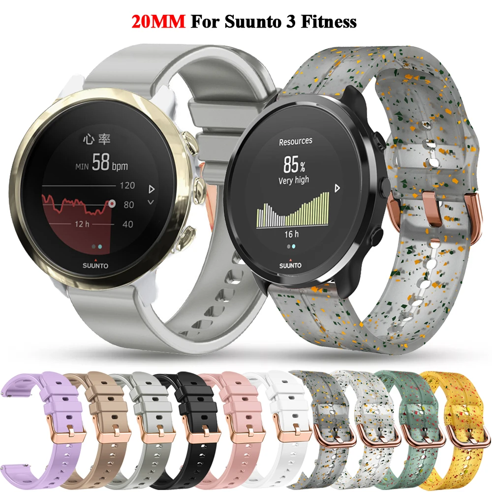20mm paski zamienne do opaski fitness SUunto 3 do POLAR Pacer/IGNITE 2/3/Unite sportowa opaska silikonowa bransoletka od zegarków