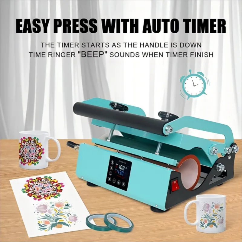Heat press mug printing machine tumbler transfer sublimation cup pattern heating equipment