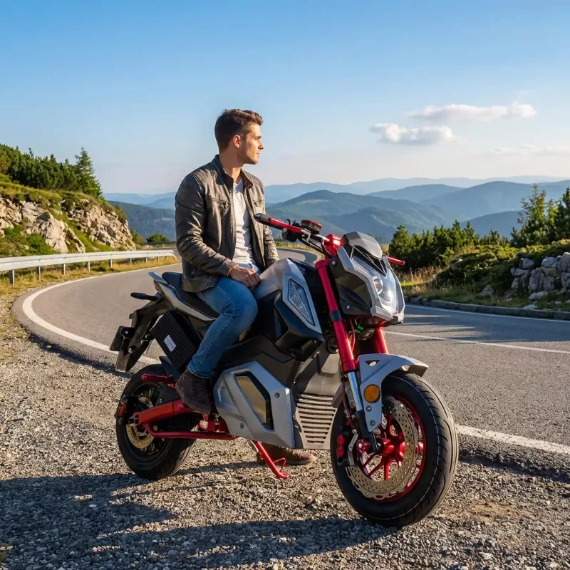 RRHAMA Z6 High Speed Electric Motorcycle 2000w Off Road Electric Dirt Bike 72v Motor Electrica Two Wheel Adult Motos Electrica