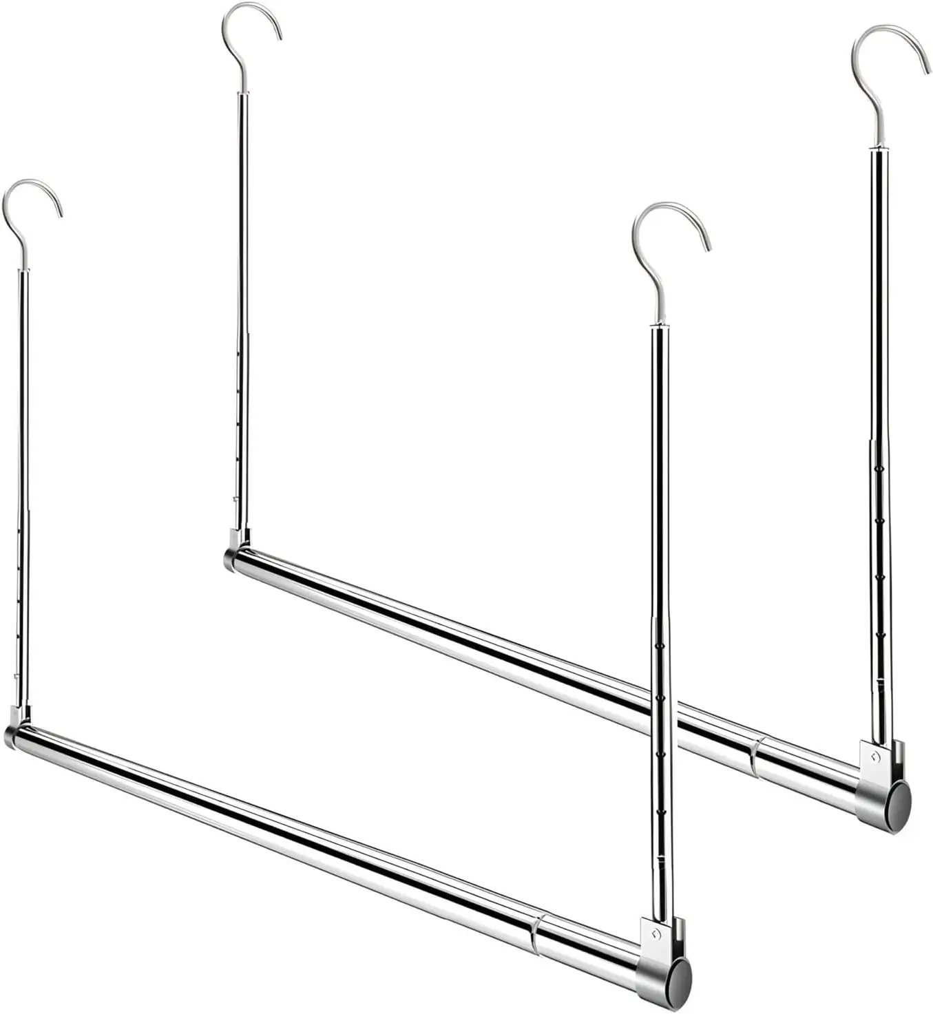 

Регулируемый удлинитель для штанги в шкафу, сверхпрочный, 2 шт., хромированный