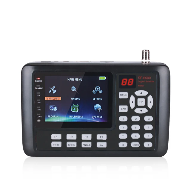 Gecen DVB s2 hd digitao satellite receiver 3.5'' TFT LCD support time shift support TP PVR satellite finder meter