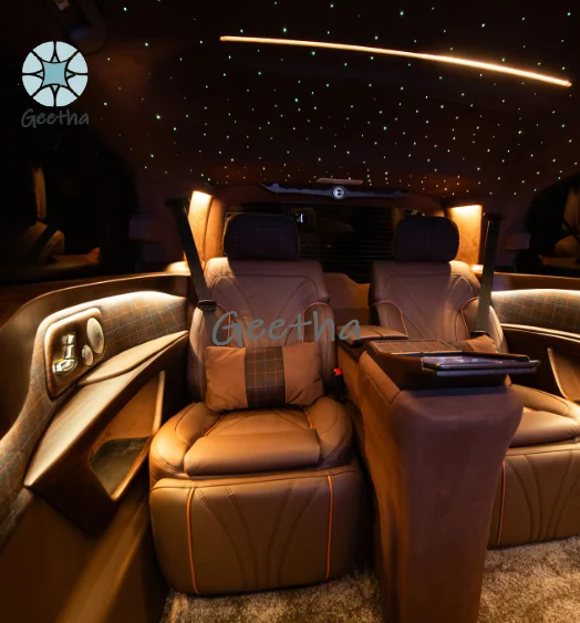 

2025 Toyota Hiace Van Alphard Luxury Electric VIP Car Seat Aero Massage Ventilation New Interior Modified PU Leather Cloth