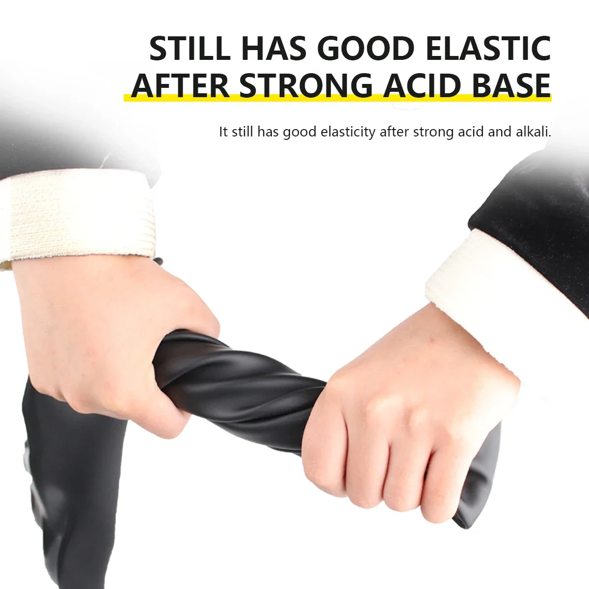 SIZA 화학 내성 방수 드라이 박스 안전 장갑 박스 장갑 롱암 부틸 아이솔레이터 장갑