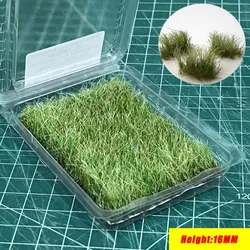 Height 16mm Static Grass Tuft Artificial Hand-tearable Flower Clusters Military Wargaming Scenery Diy Model Making for Diorama