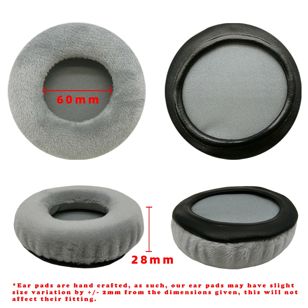 

KQTFT flannel 1 Pair of Replacement Ear Pads for Superlux hd 681 Headset EarPads Earmuff Cover Cushion Cups