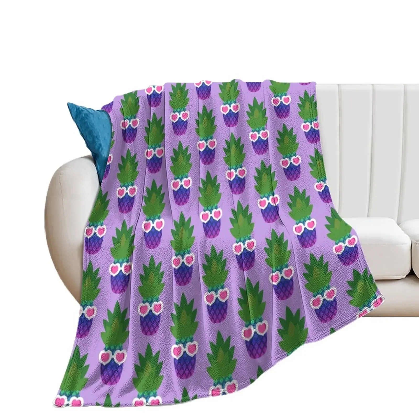 

Cool Pineapple Throw Blanket Tourist Custom Blankets