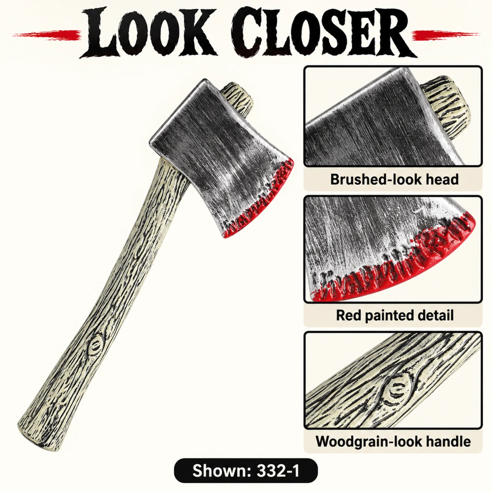 Bloody Halloween Axe Prop Toy  - Cosplay Prop Axe ulasan dan harga