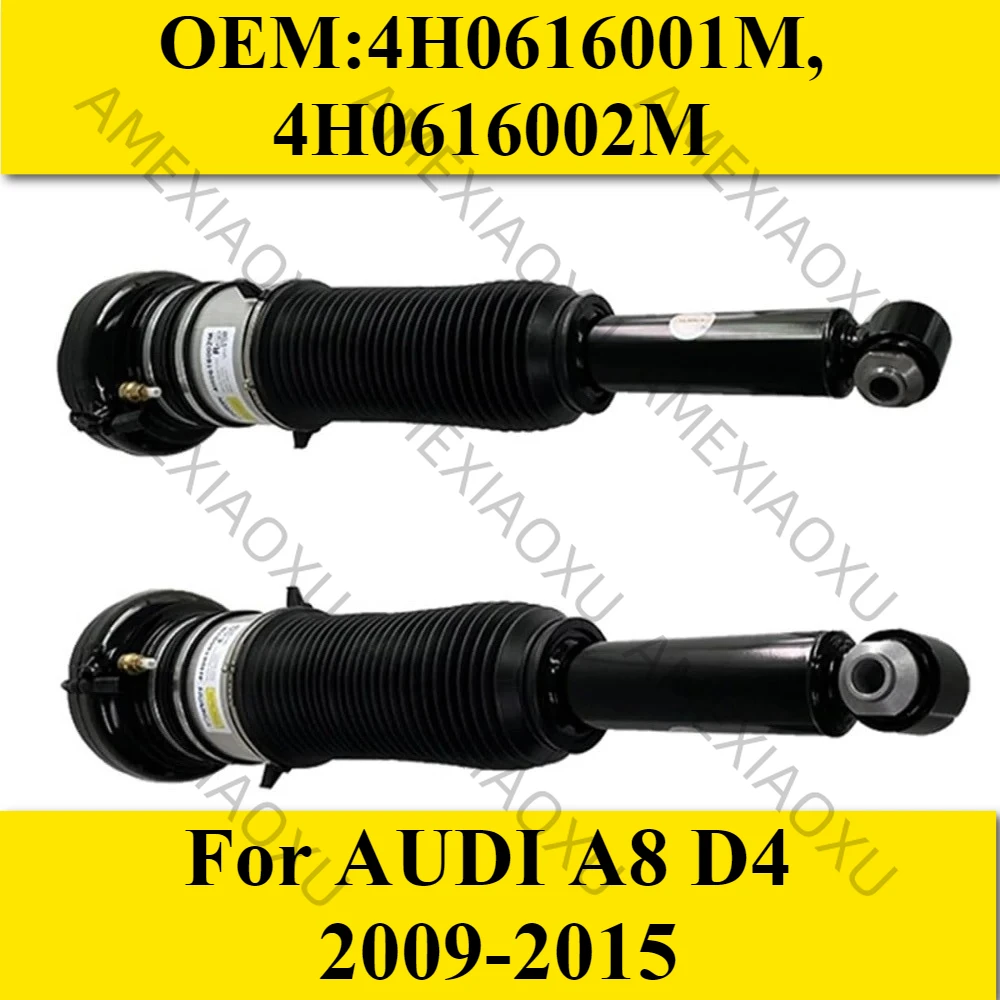 

OEM:4H0616001M, 4H0616002M For AUDI A8 D4 2009-2015 A Pair of Rear Left and Right Air Suspension Shock Absorber AMEXIAOXU