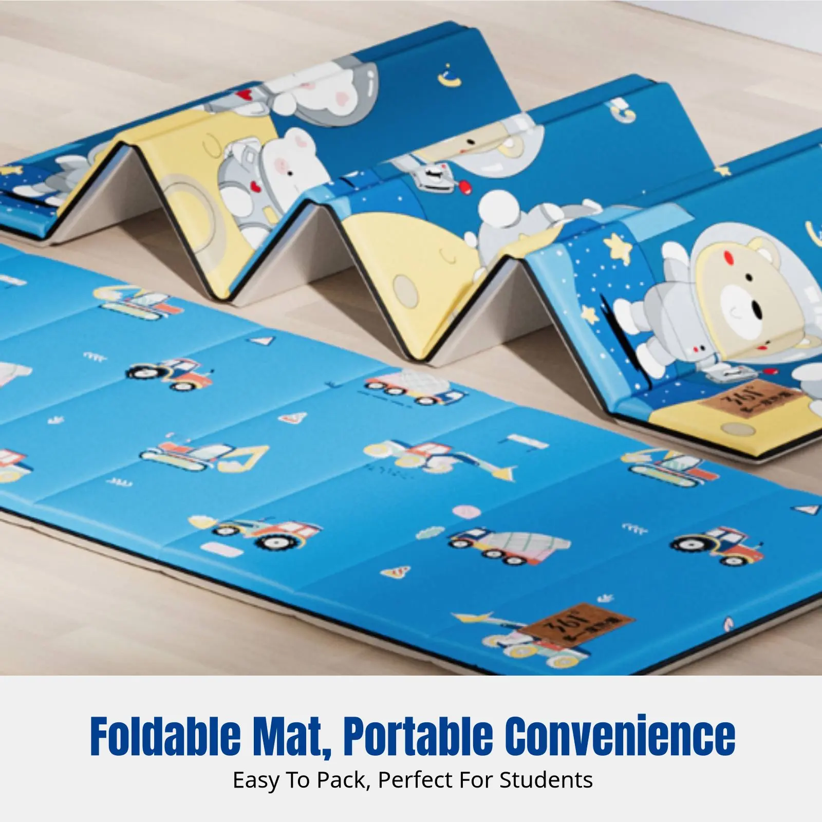 

Детский коврик для сна в школу, влагостойкий, складной, портативный, с мультяшным дизайном