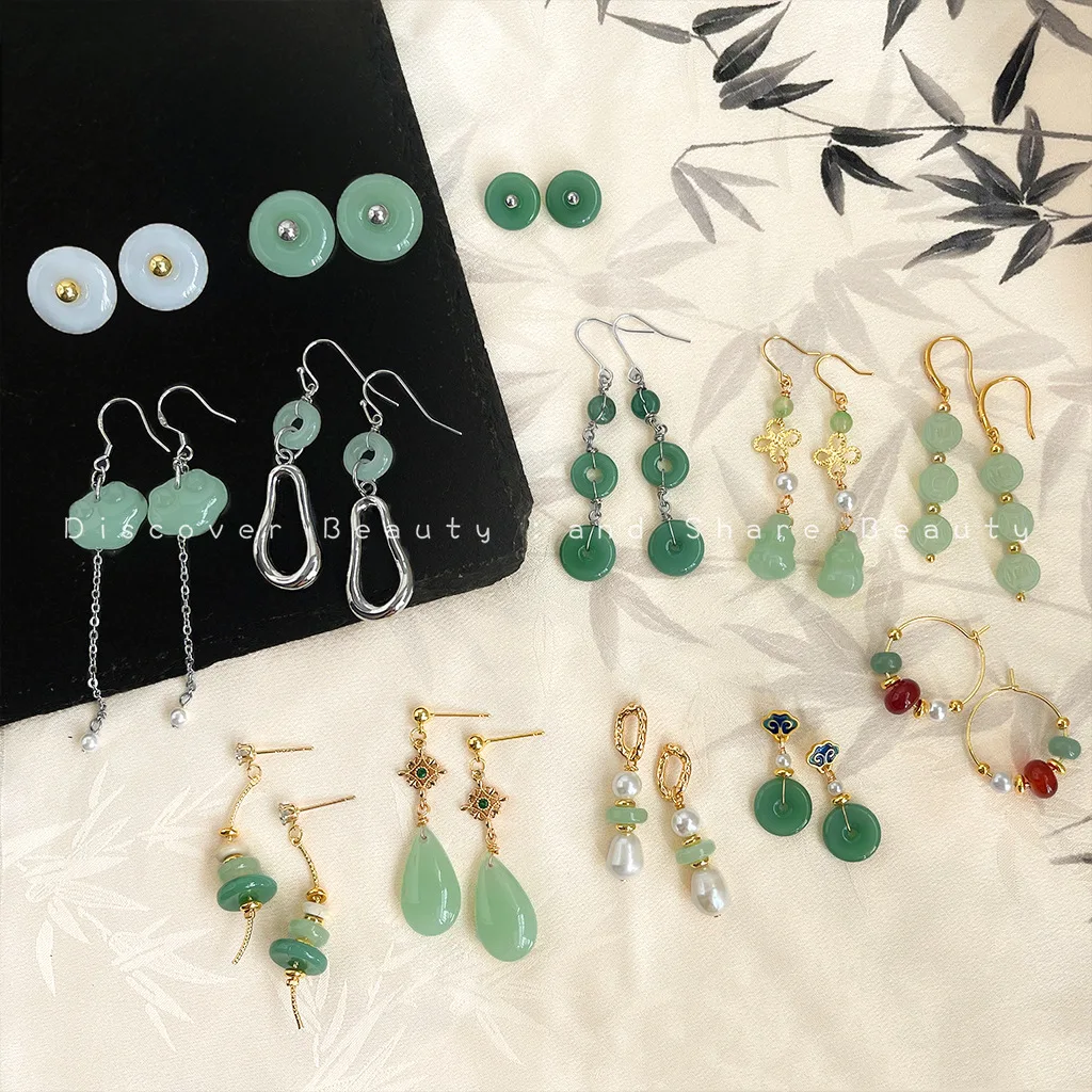 diy-accessories-handmade-national-style-long-fringed-earrings-women's-niche-design-elegant-temperament-versatile-new-chinese-ear