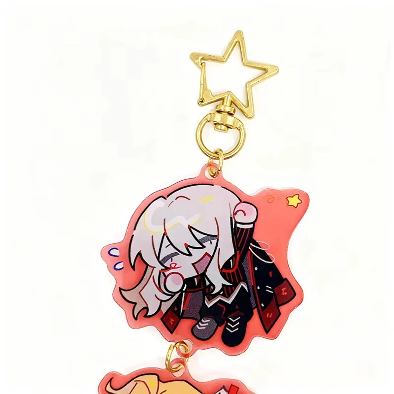 Game Limbus Company Sancho Don Quixote Bari Cosplay Keychain Unisex Acrylic Pendant Keyring Key Chain Accessories Prop Gifts