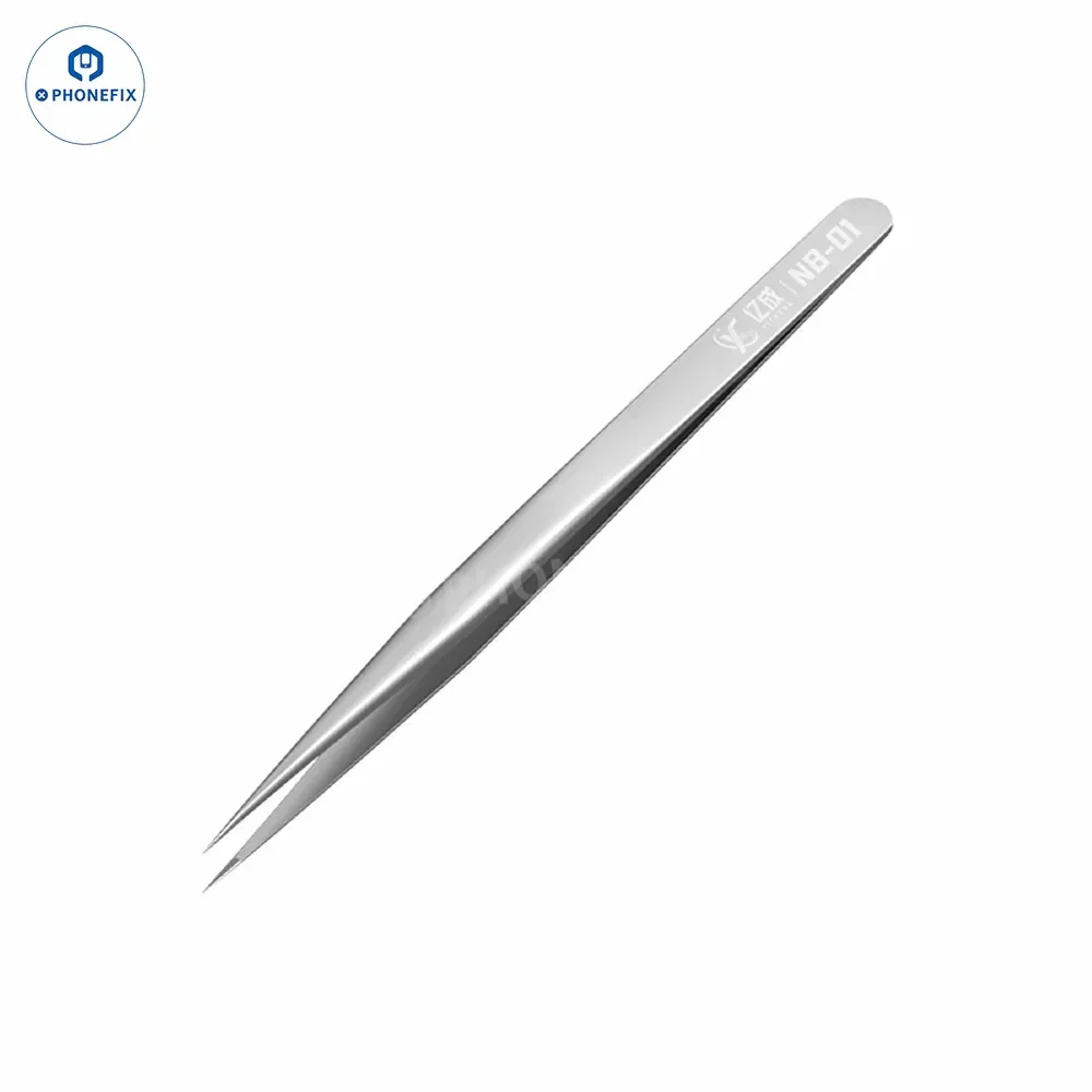 

Phonefix NB-01 High Precision Pointed Tweezers for Phone PCB Repair Tool Chip Flying Wire Screw Clamping Long Sharp Tip Tweezers