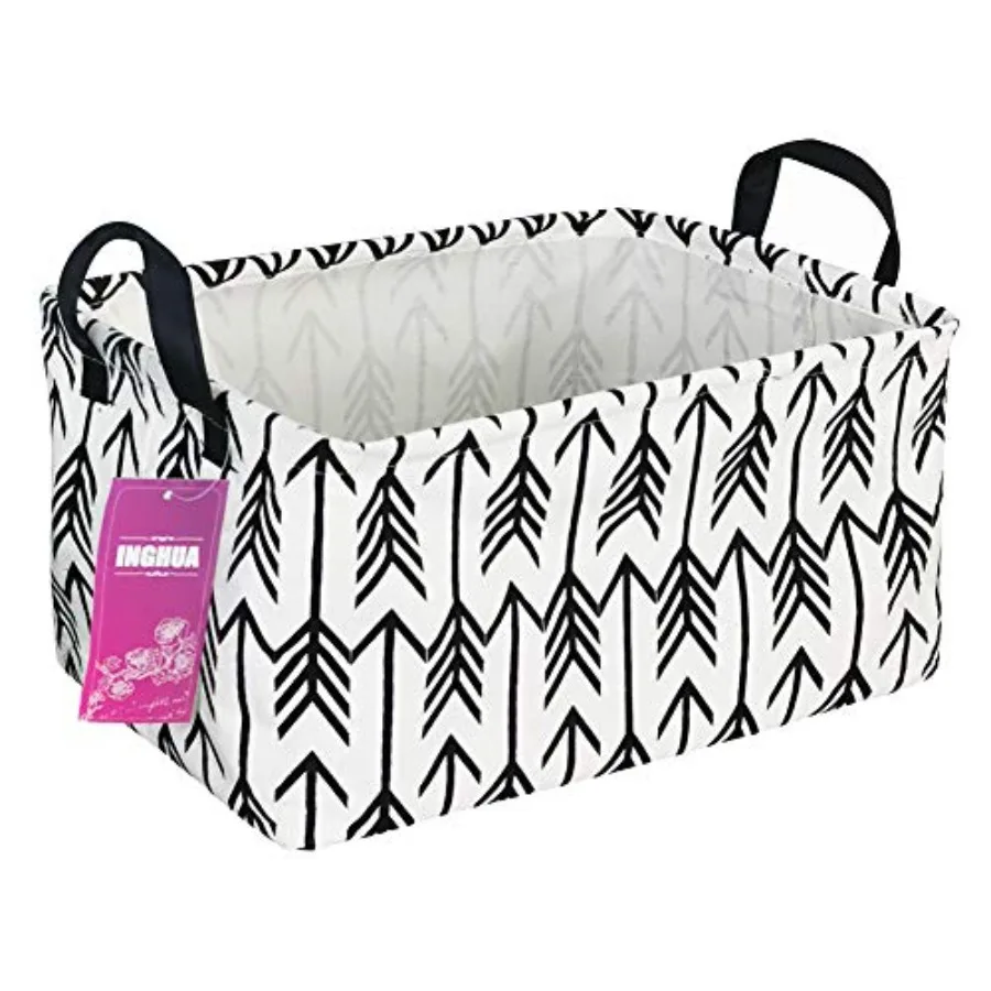 

Rectangular Storage Basket Fabric Organizer Bin for Toys, Books, Clothes, Gifts, Pets-Perfect for Home, Office, Nursery, Dorm,