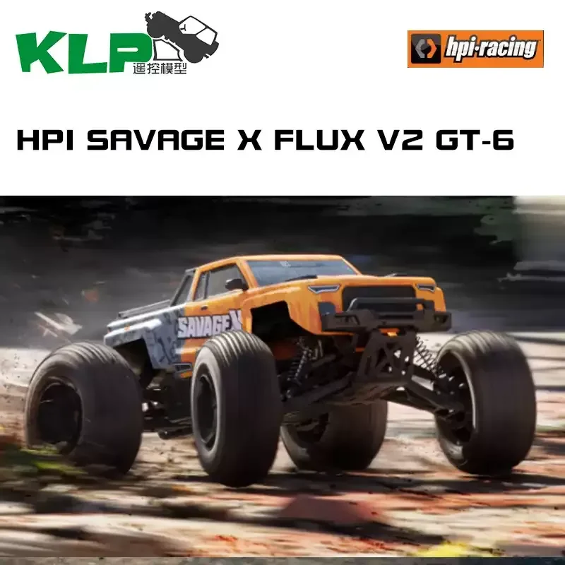 HPI RC 자동차 1/8 스케일 4WD 브러시리스 Savage X Flux V2 GT-6 오프로드 등반 차량 2.4G 리모컨 확장형 대형 시뮬레이션