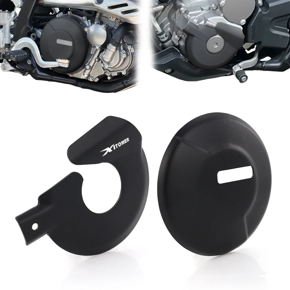 

Motorcycle Aluminum Engine Case Guards Ignition Clutch Cover Case Guards Protector DRZ 4S 2025-2026 DRZ 4SM 2025-2026 For SUZUKI