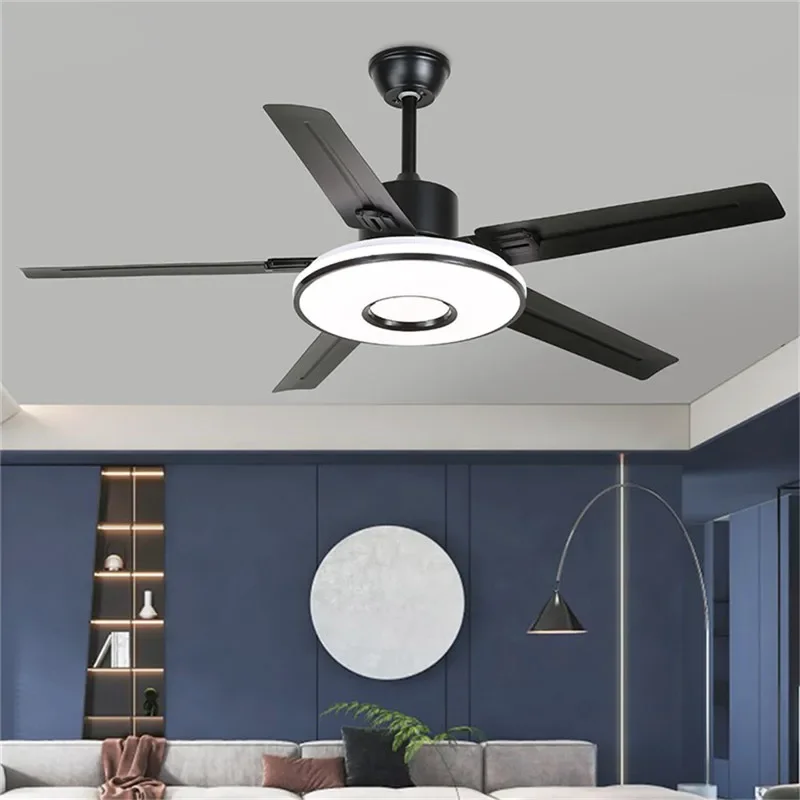 ABEL Modern Fan Light Luxury Living Room Restaurant Bedroom Study LED Ceiling Fan Light Remote Electric Fan Light