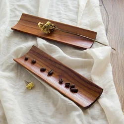 Wood Tray Wooden Dumplings Su-shi Serving Oblong Plate Salad Bread Dishes Restaurant Kitchen Home Supplies Accessories