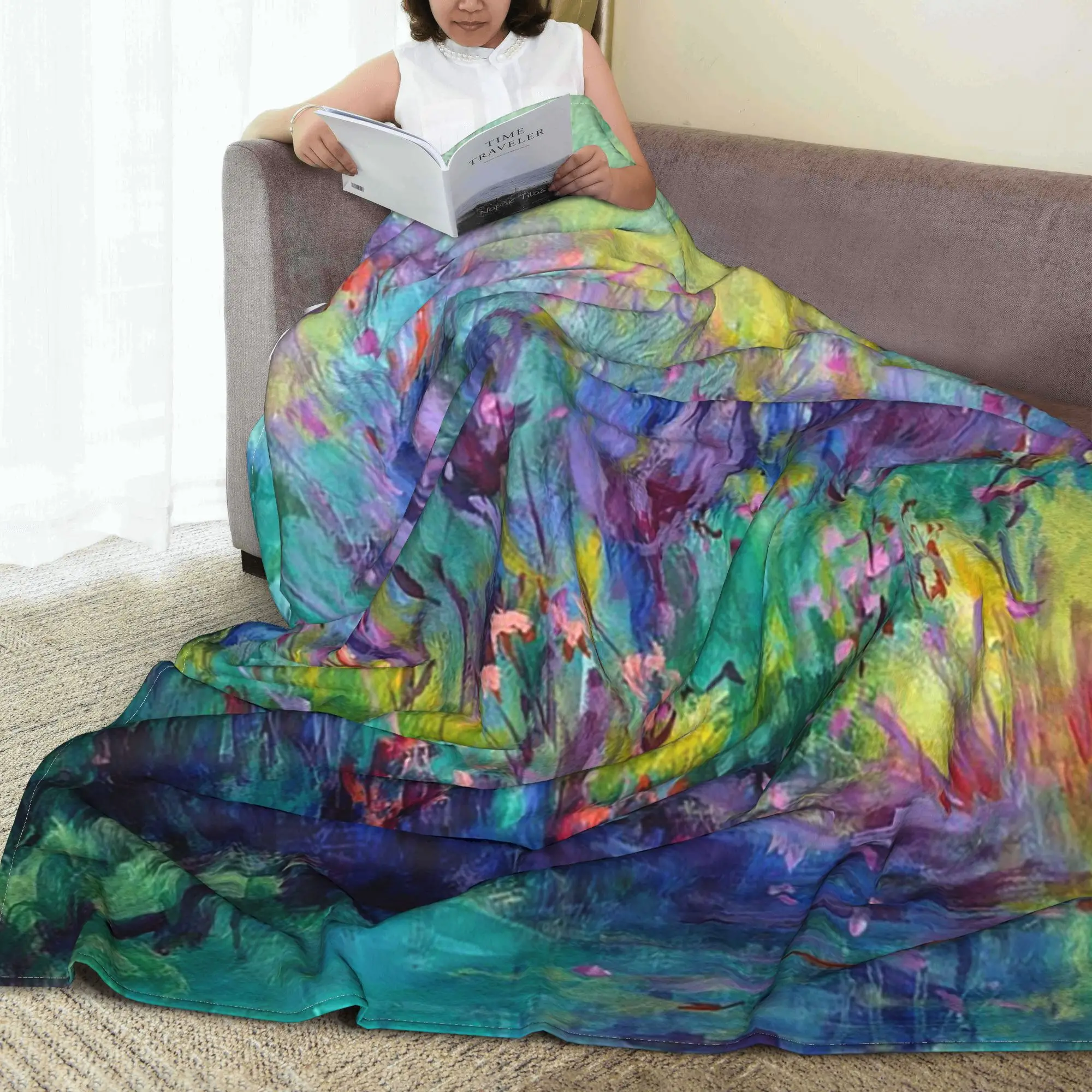 Sacred Pool Blankets Lightweight Fleece Sofa Throw Blanket for Couch Bedding Travel Throws Bedspread Quilt