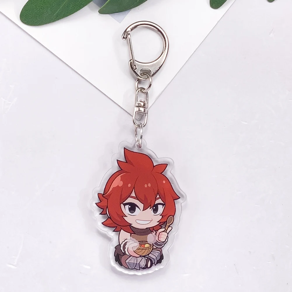 شخصيات أنيمي لذيذ الزنزانة سلسلة مفاتيح مصنوعة من الأكريليك اكسسوارات الإبداعية Cyte حقيبة سحرية على ظهره قلادة كيرينغ هدايا لمحبي #4