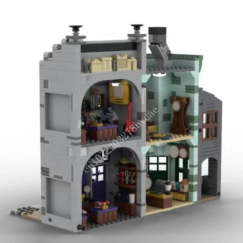 1184PCS Muggle Curiosities Museum Modular MOC Creative street view Model Building Block Architecture DIY Assembly Model Toy Gift