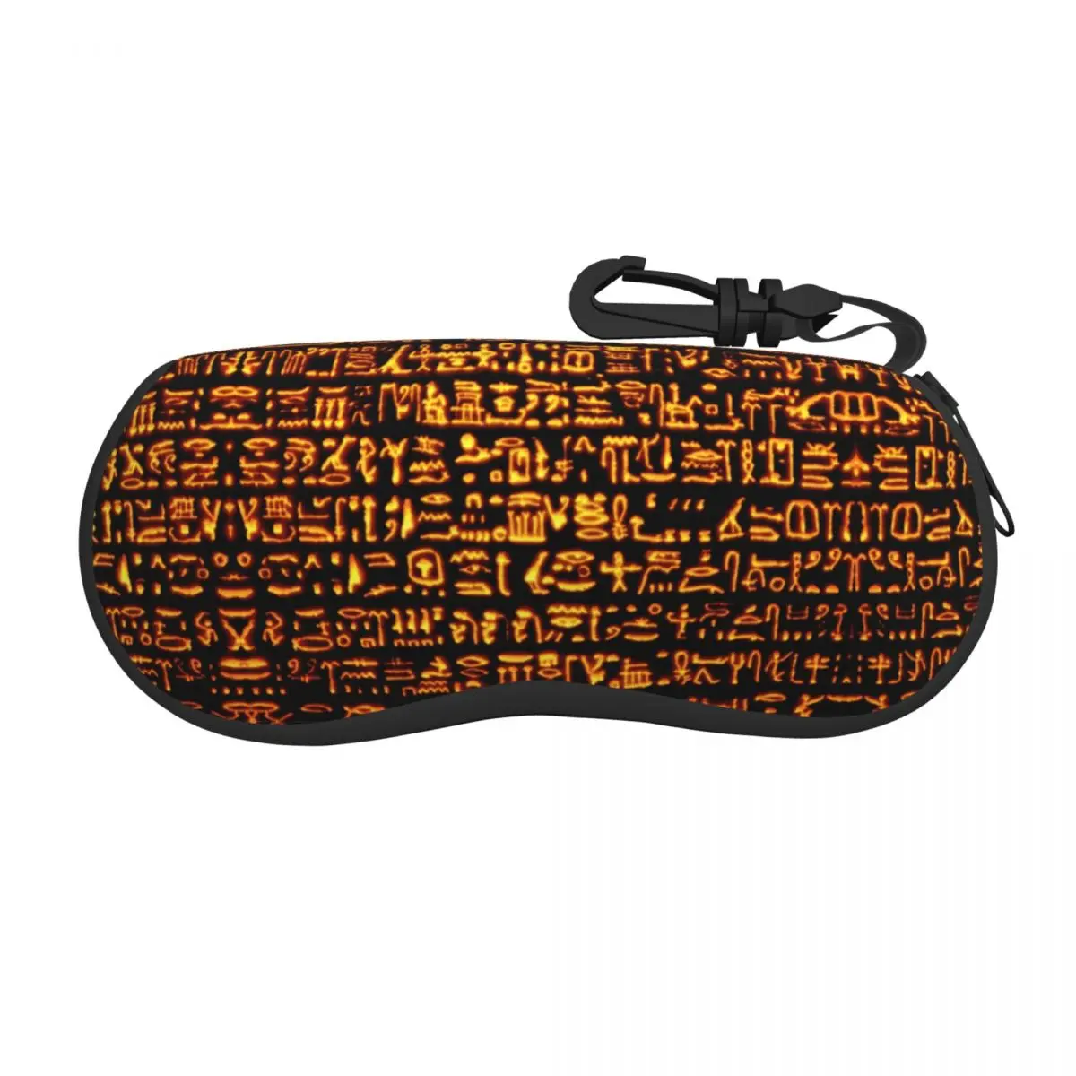 

Glowing Hieroglyphics Shell Eyeglasses Case Men Women Fashion Egyptian Ancient Egypt Glasses Case Sunglasses Box Pouch