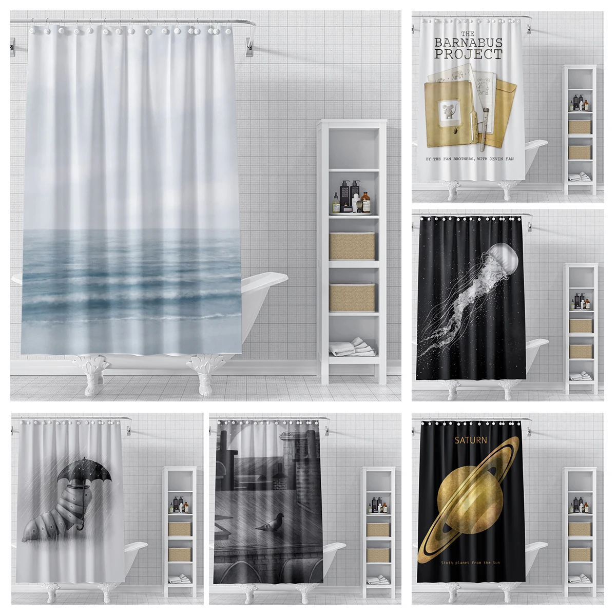 Home shower curtains for bathroom waterproof fabric Modern Nordic style bathroom Curtains shower curtain 180x200 240x180 aaaa