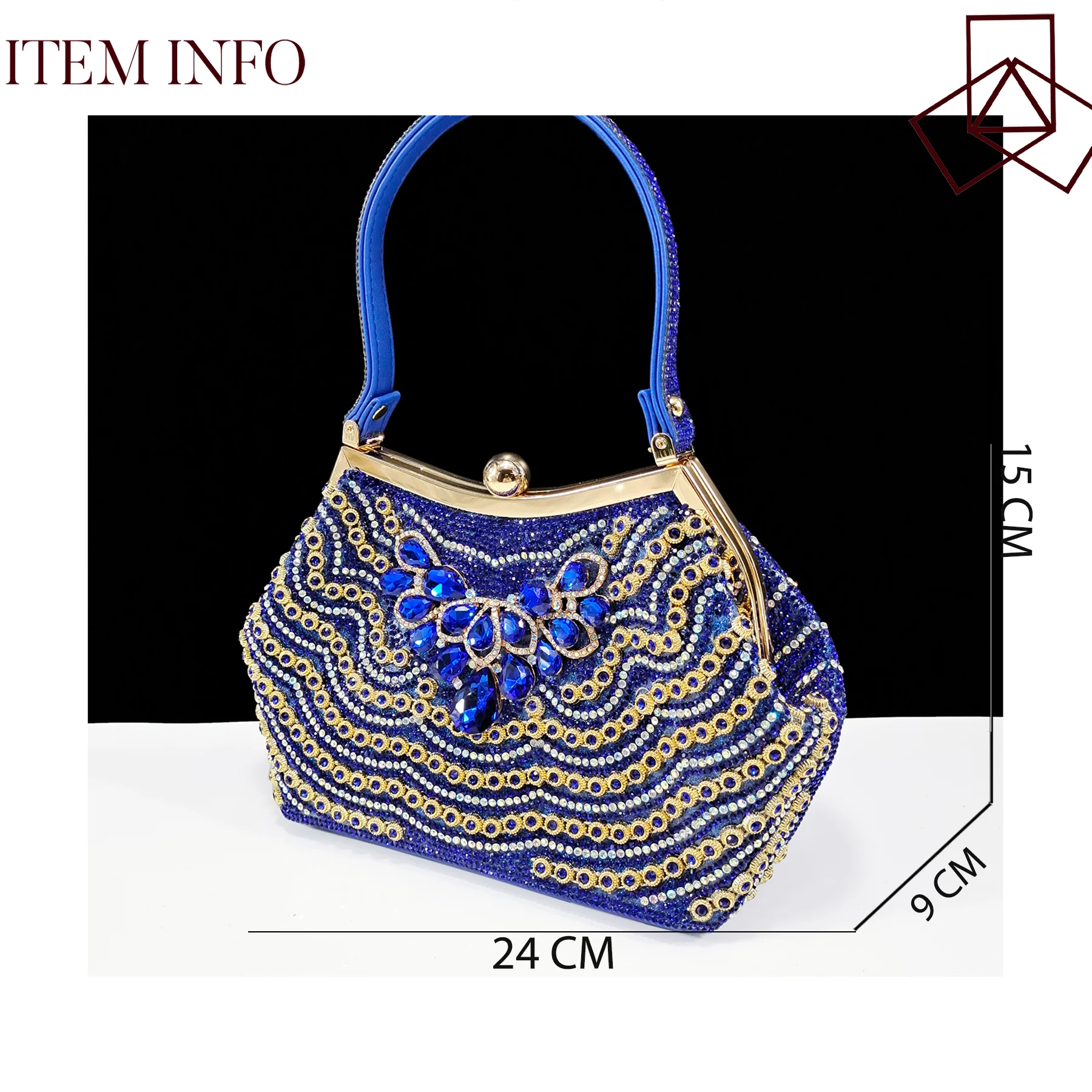 QSGFC New Rhinestone Big Pumps And Bag To Party INS Style Pointed-Toe Shoes And Bag Elegant High Heels for Women