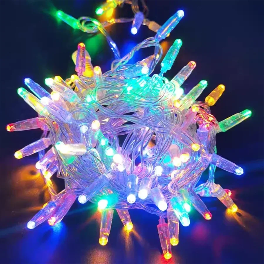 Connectable 10M 100 LED Christmas String Light Outdoor Glue Filled Fairy Light Waterproof Festoon Wedding Party Decor Garland