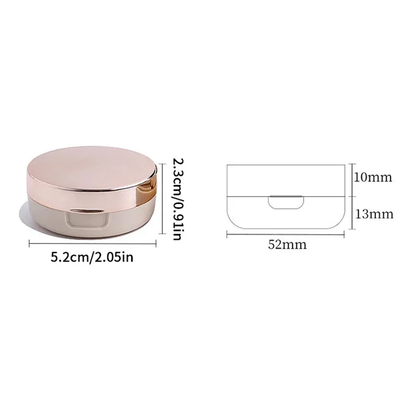 Boîte bouffante à coussin d'air vide 6g, étui de maquillage cosmétique Portable, conteneur avec éponge de poudre miroir pour fond de teint BB crème