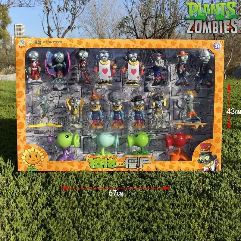

New Plants Vs. Zombies 15 Styles Zombies 4 Styles Peashooter Cartoon Game Toy Gift Set Children'S Toy Gift No Box Set Birthday