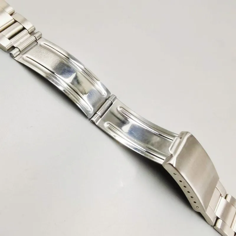 316L Stainless Steel 18mm 19mm 20mm Oyster Vintage Silver Watch Band Strap Fits for RLX 16013 16033 78350 7835 1501 5500